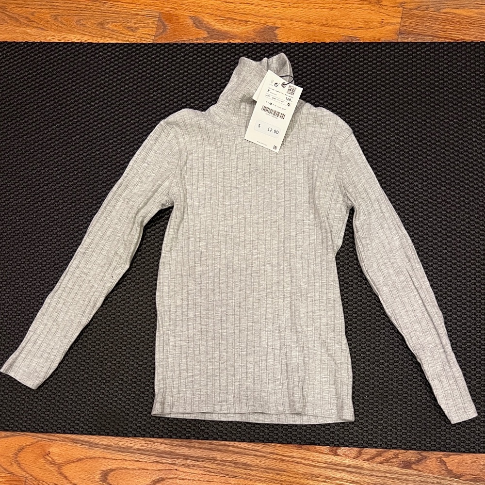Zara Girls Ribbed Turtleneck - Size 8
